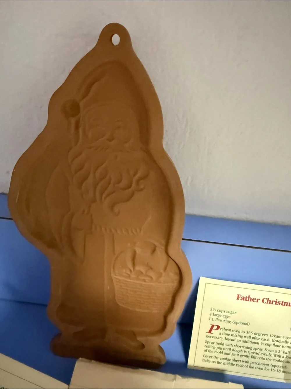Longaberger 1990 and 1991 Santa cookie molds